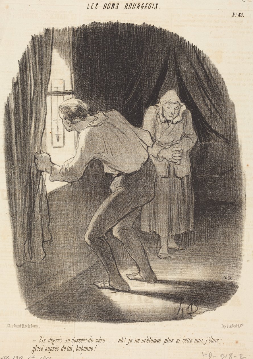 Seis grados bajo cero... de Honoré Daumier