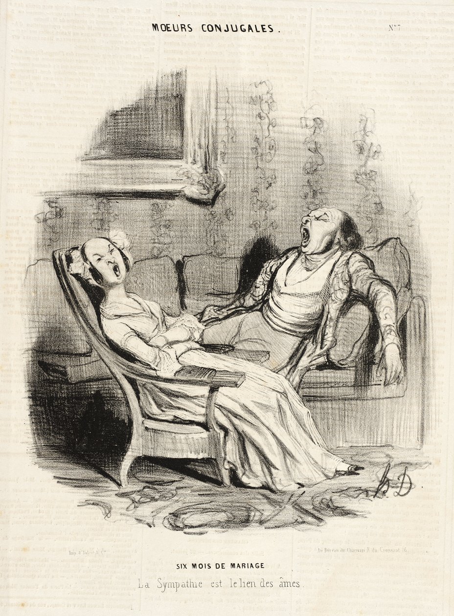 Seis meses de matrimonio de Honoré Daumier