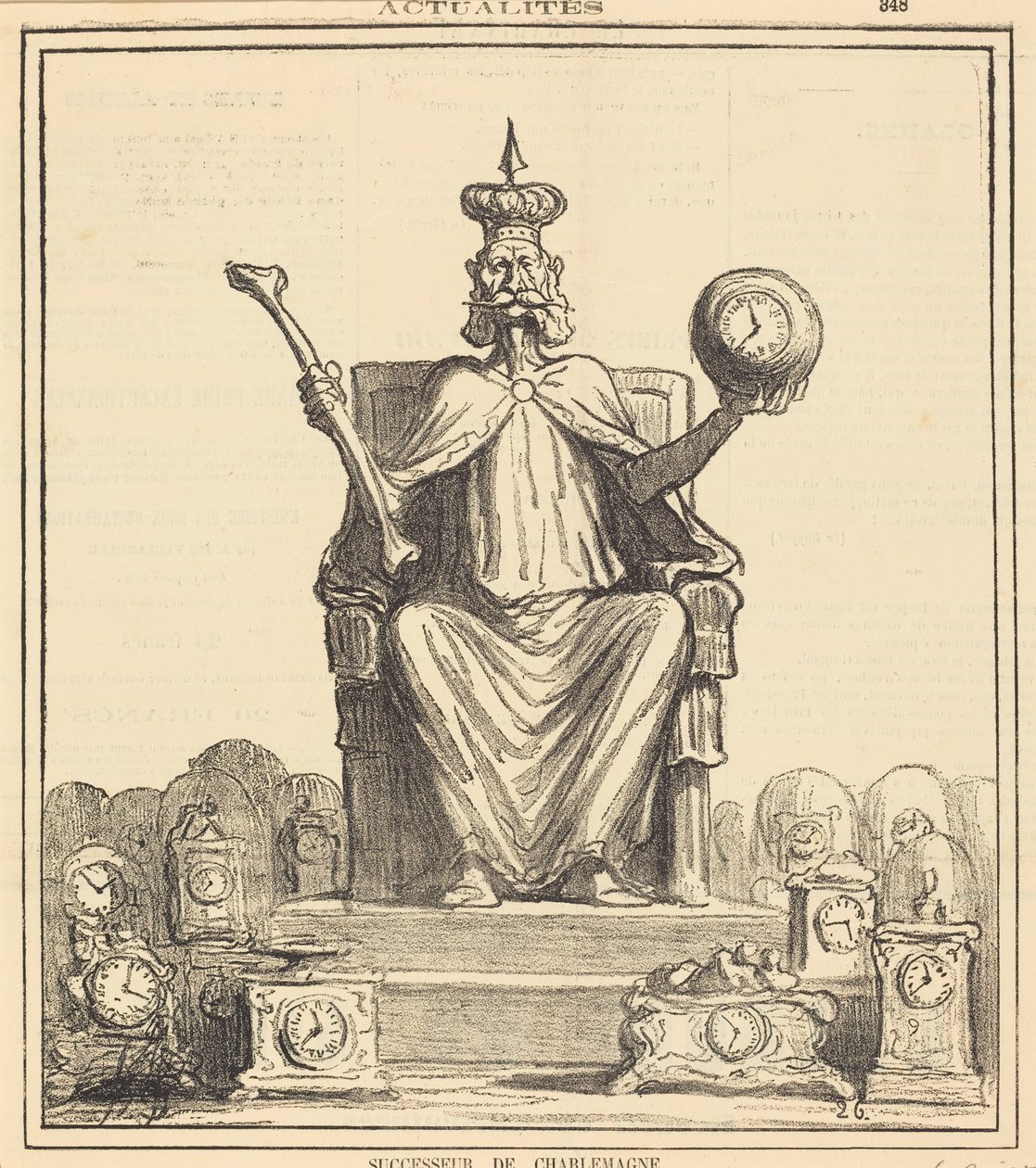 Sucesor de Carlomagno de Honoré Daumier