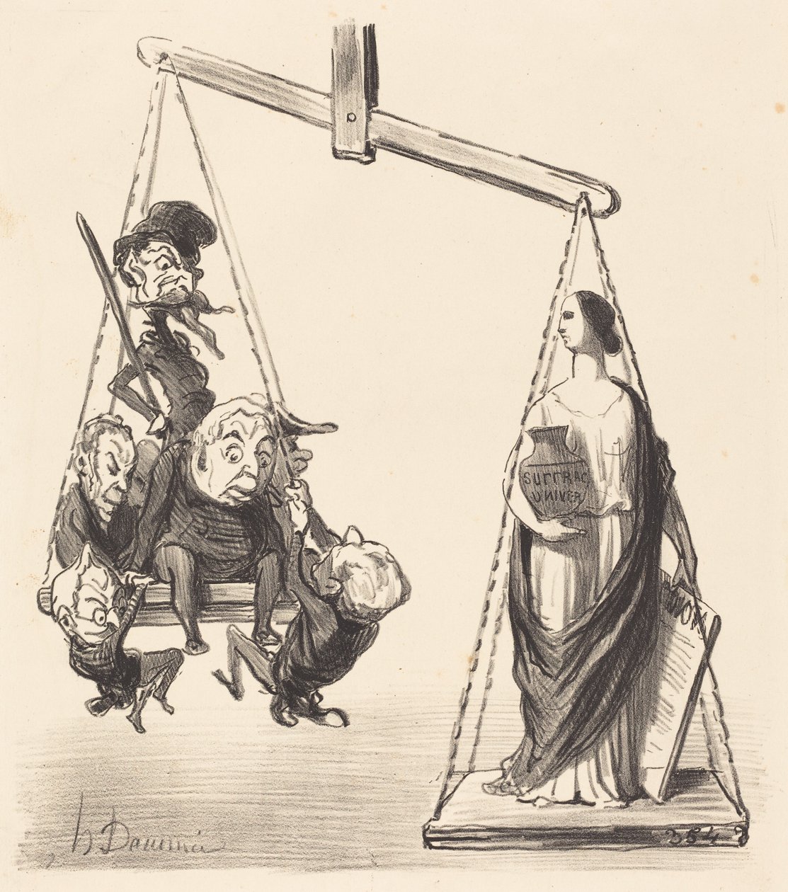 Sufragio universal de Honoré Daumier