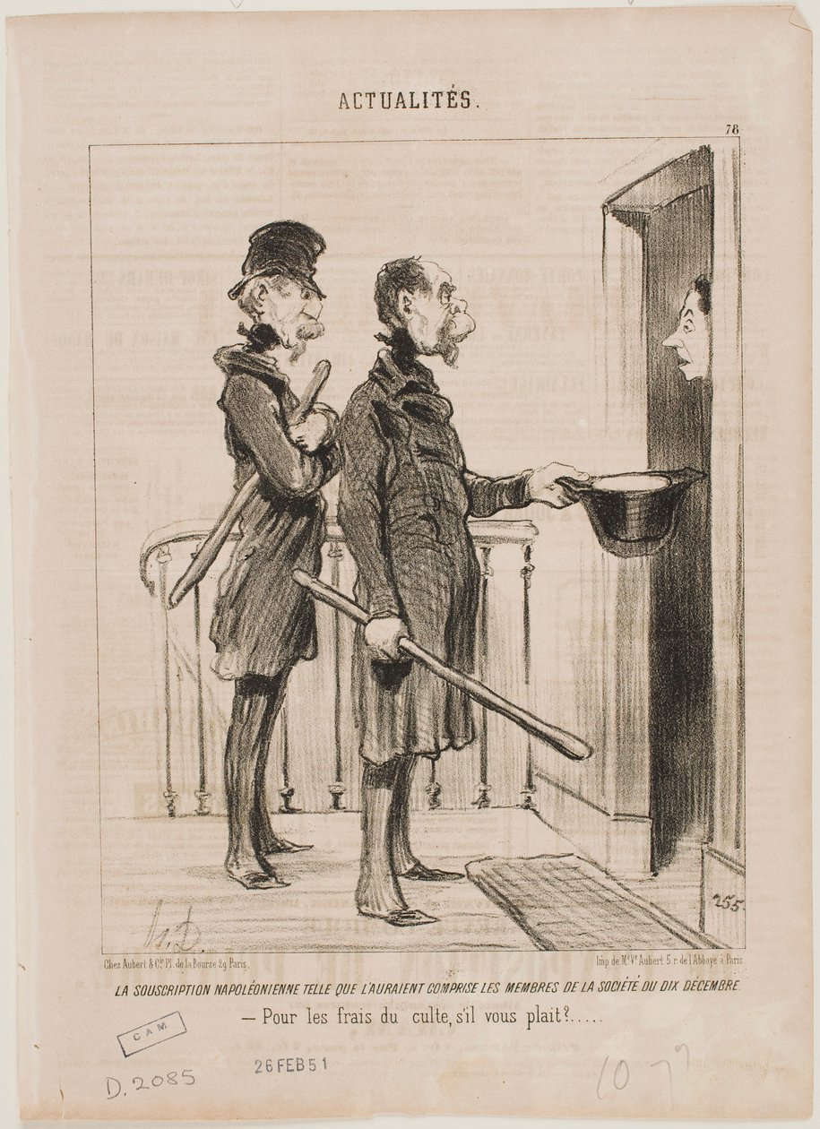 LA SUSCRIPCIÓN NAPOLEÓNICA de Honoré Daumier