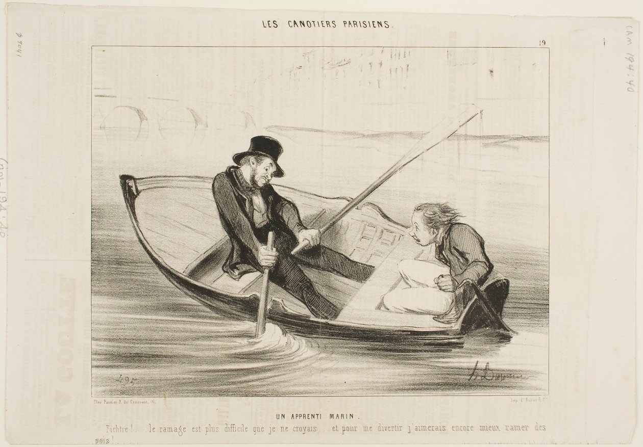 El marinero novato de Honoré Daumier