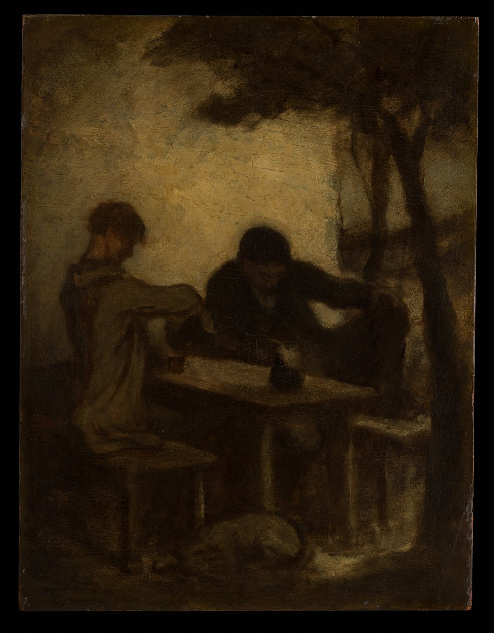 Los bebedores de Honoré Daumier