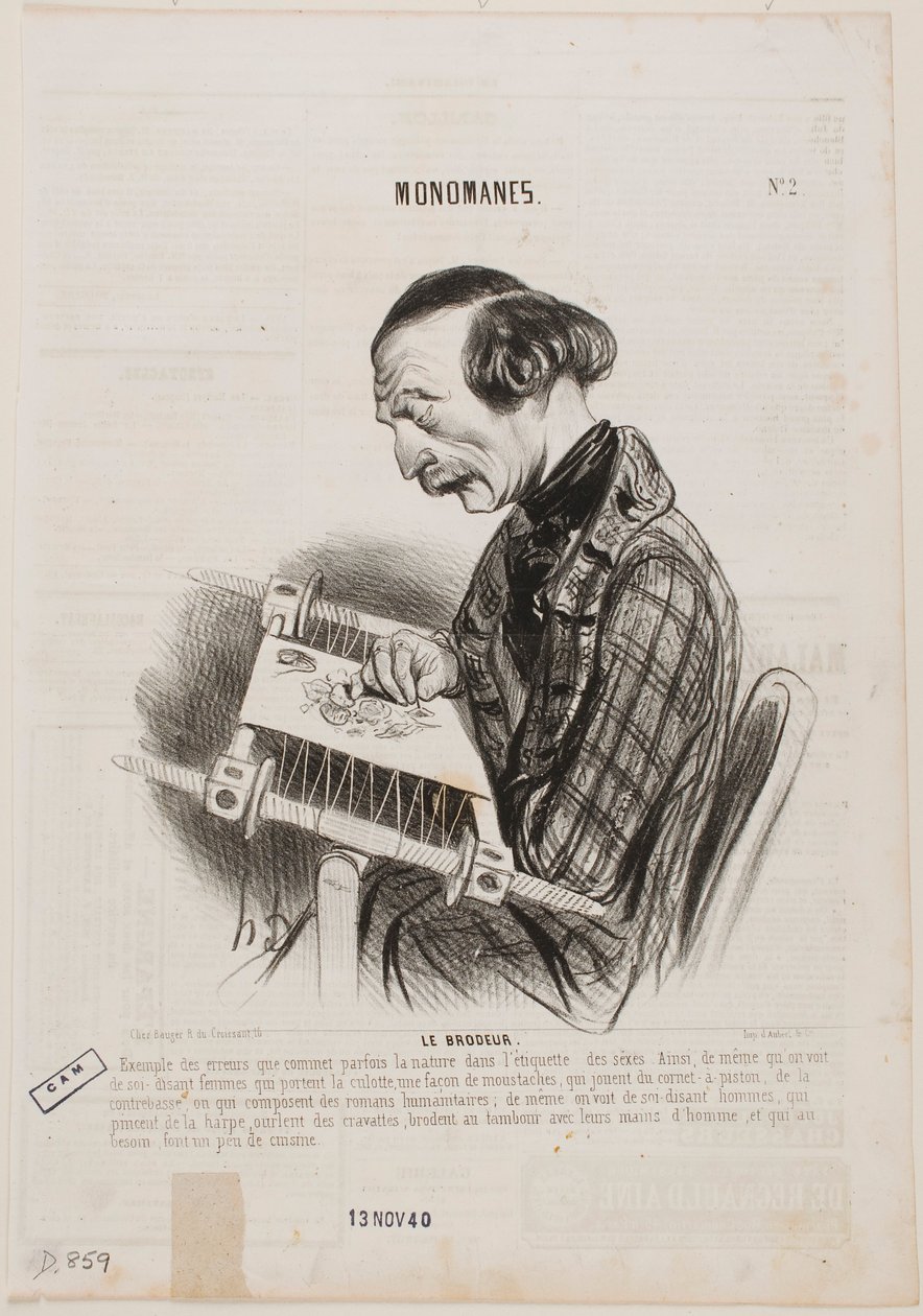 La bordadora de Honoré Daumier