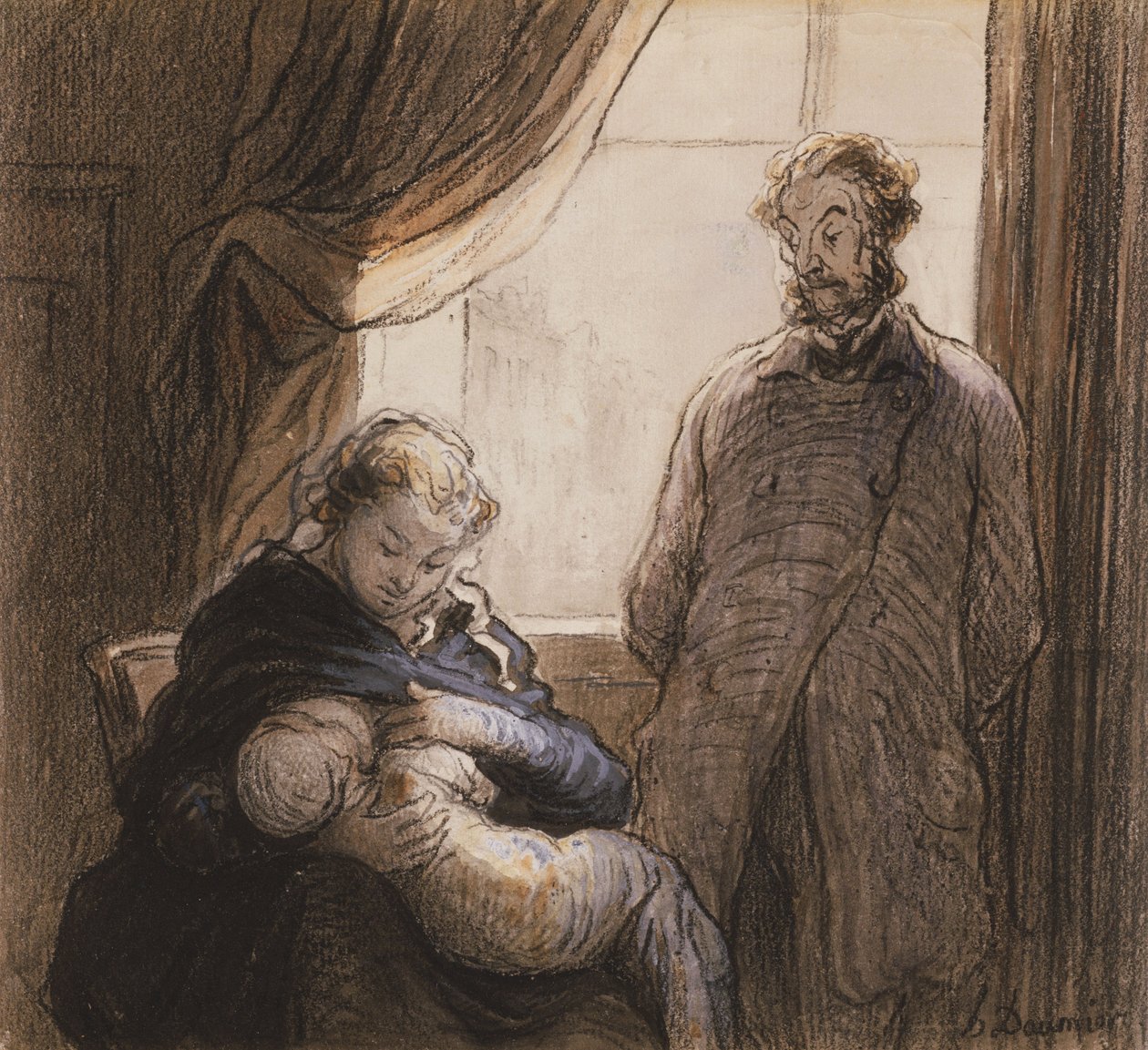 La familia de Honoré Daumier