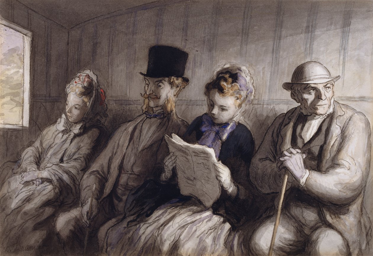 El vagón de primera clase de Honoré Daumier