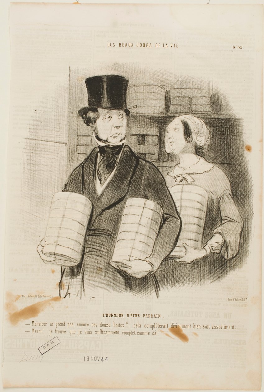 El honor de ser padrino de Honoré Daumier
