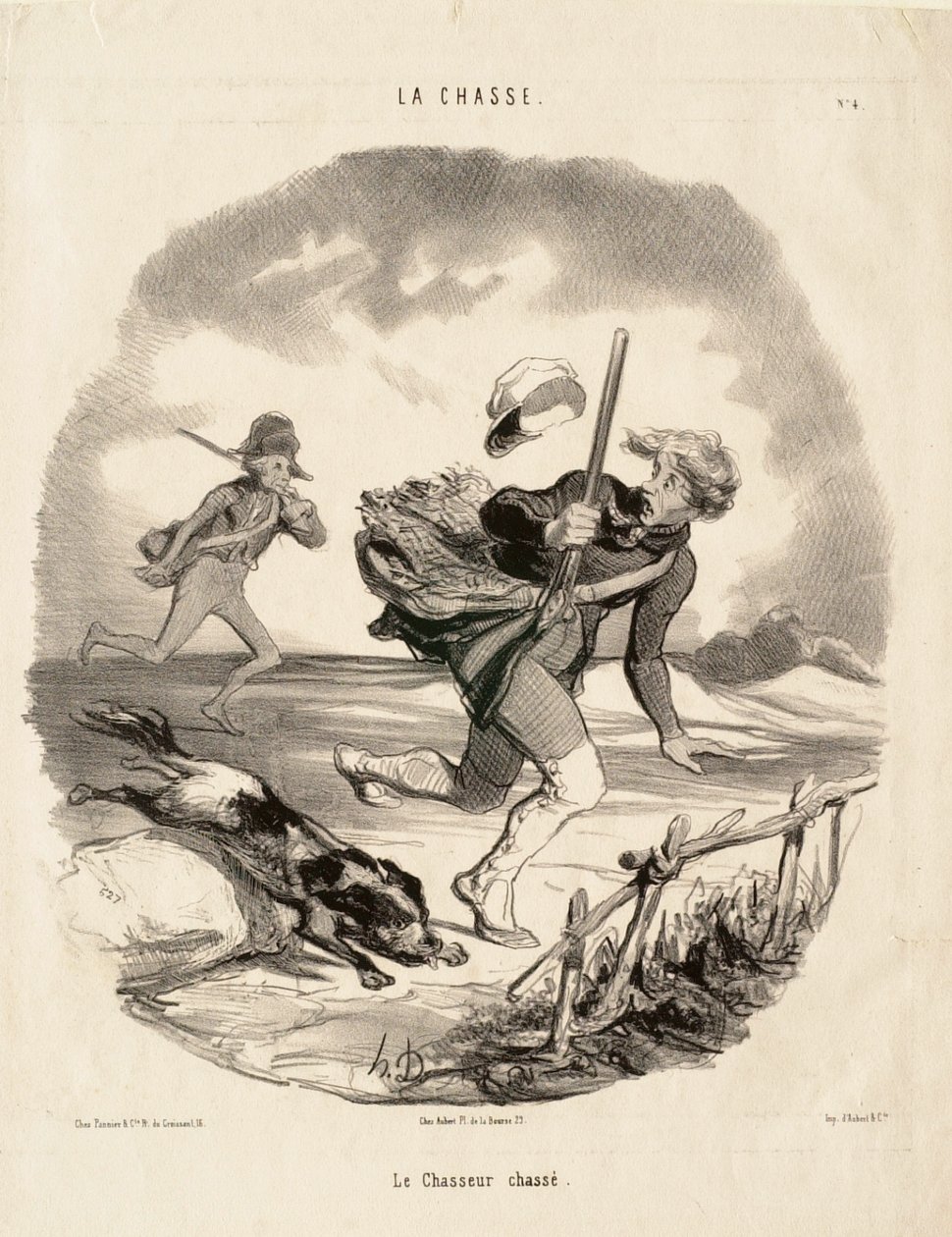 El cazador cazado de Honoré Daumier