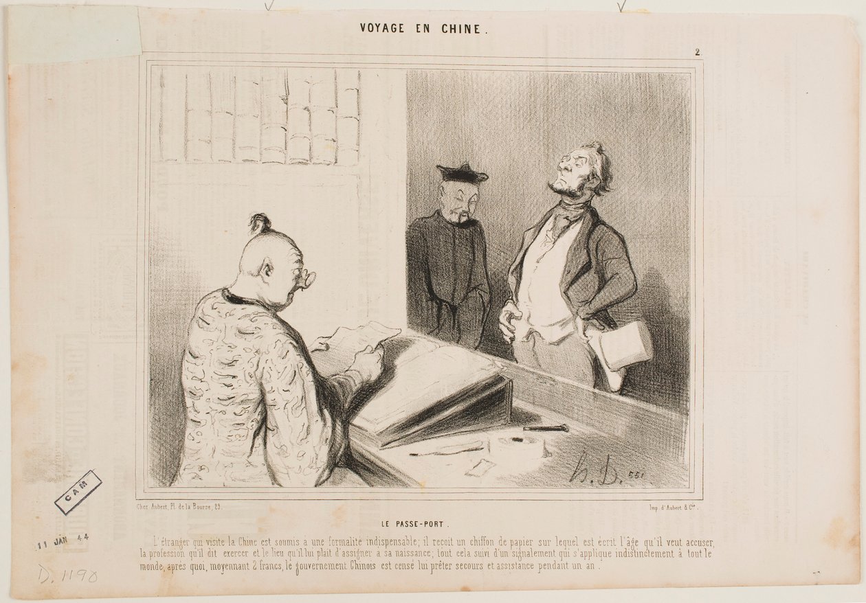 El pasaporte de Honoré Daumier