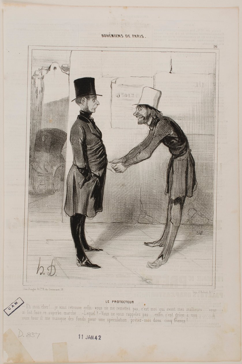 El mecenas de Honoré Daumier