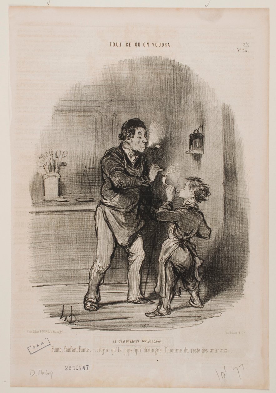 El trapero filósofo de Honoré Daumier