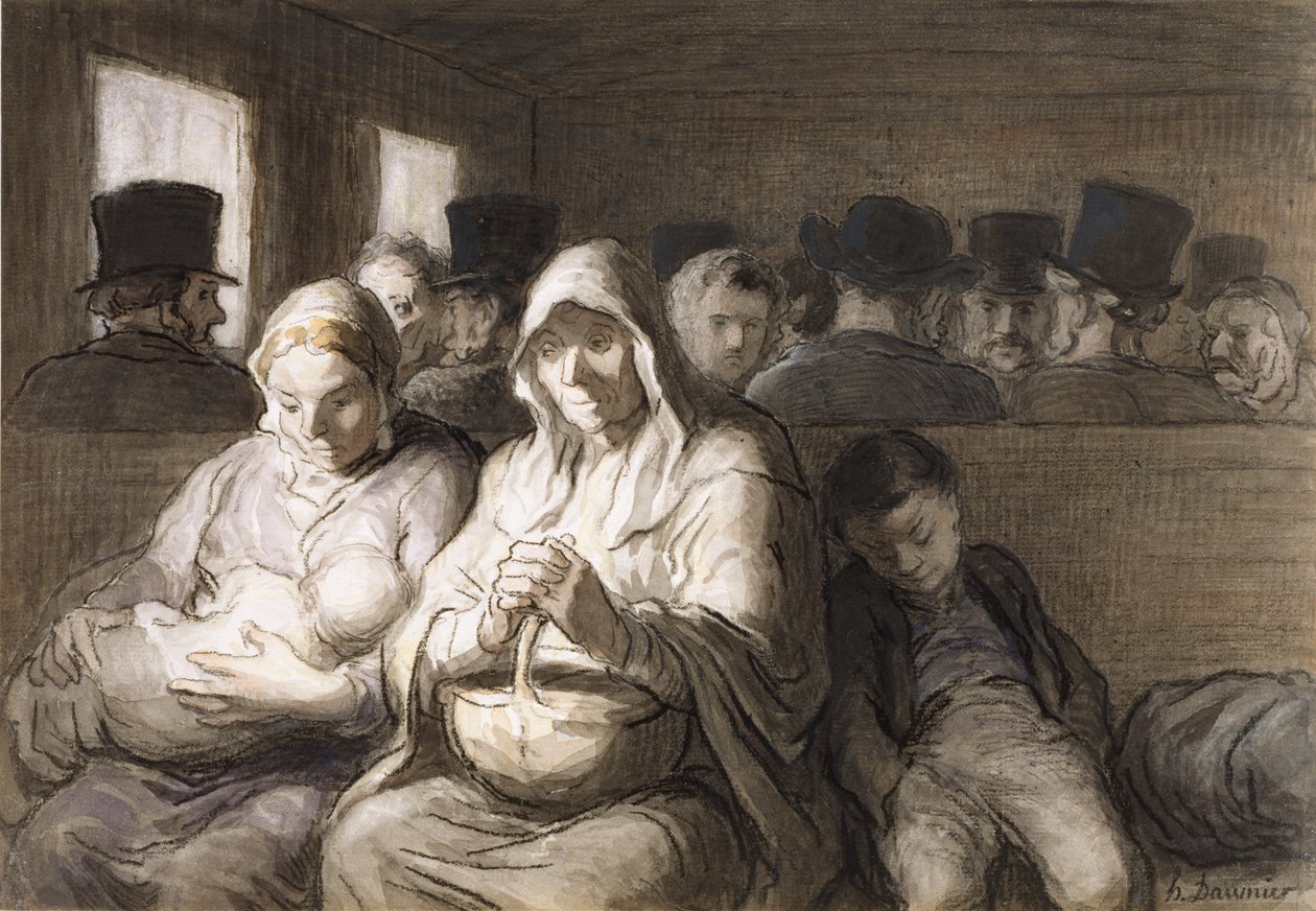 El vagón de tercera clase de Honoré Daumier