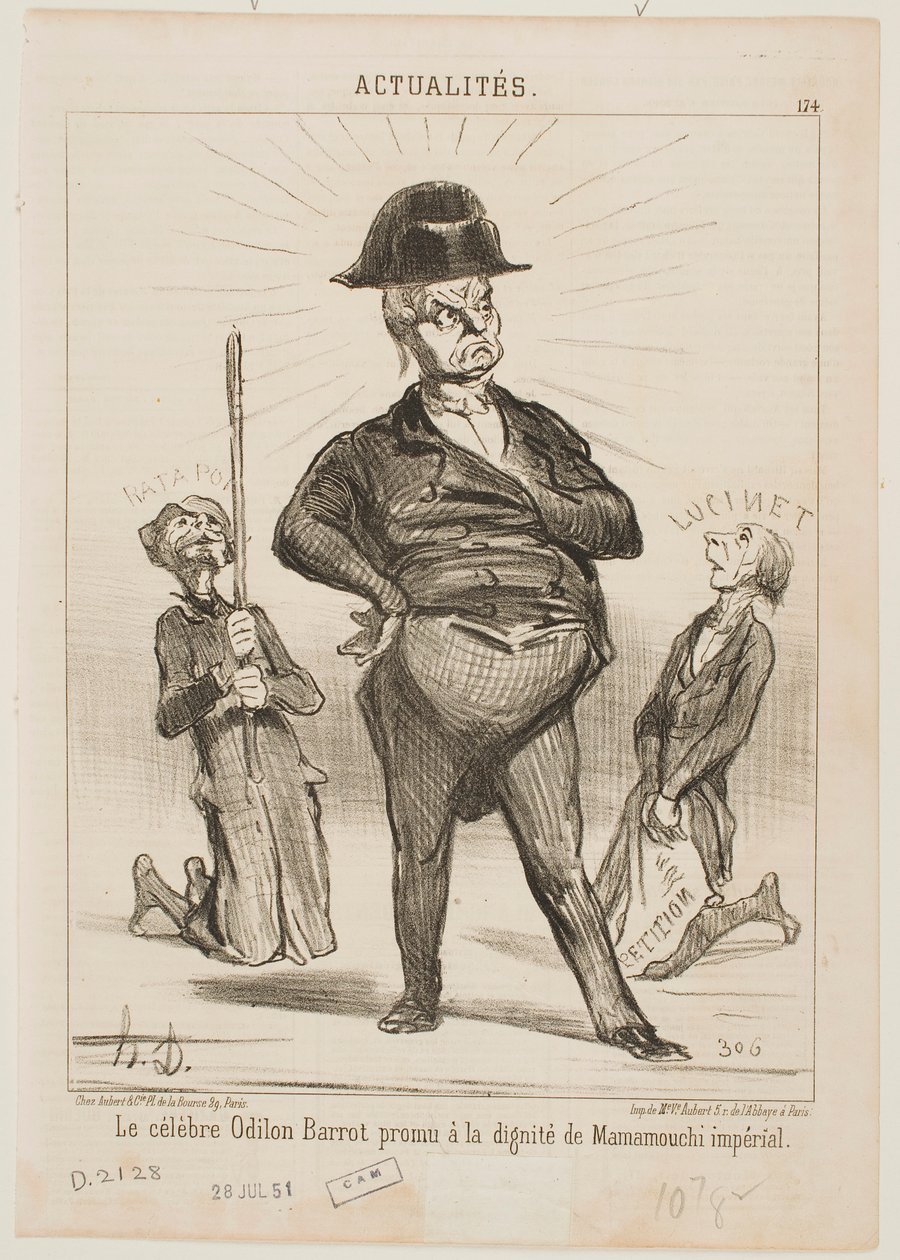 El célebre Odilon Barrot de Honoré Daumier