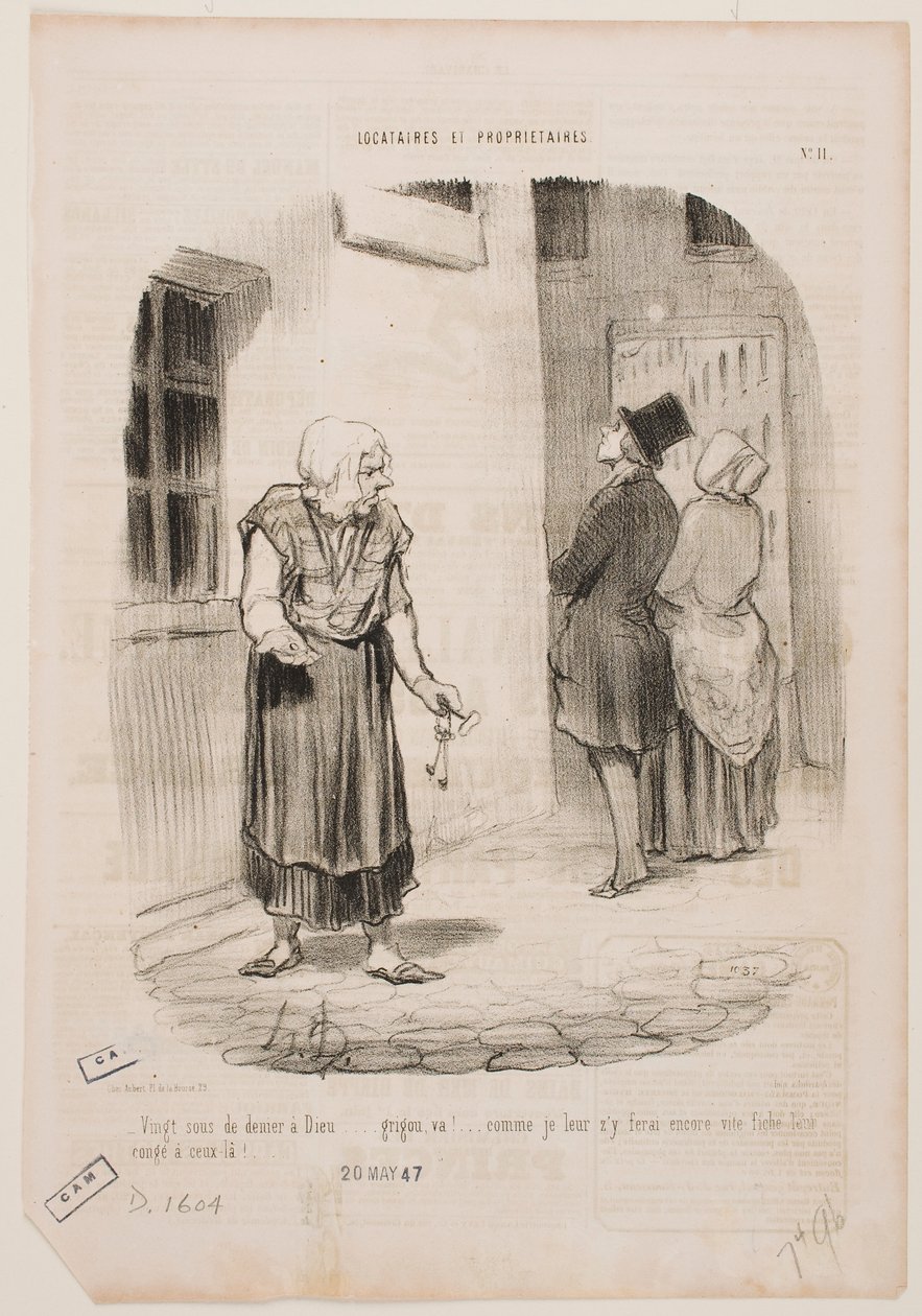Los últimos veinte céntimos se los llevó Dios… ¡Qué tacaño…! de Honoré Daumier