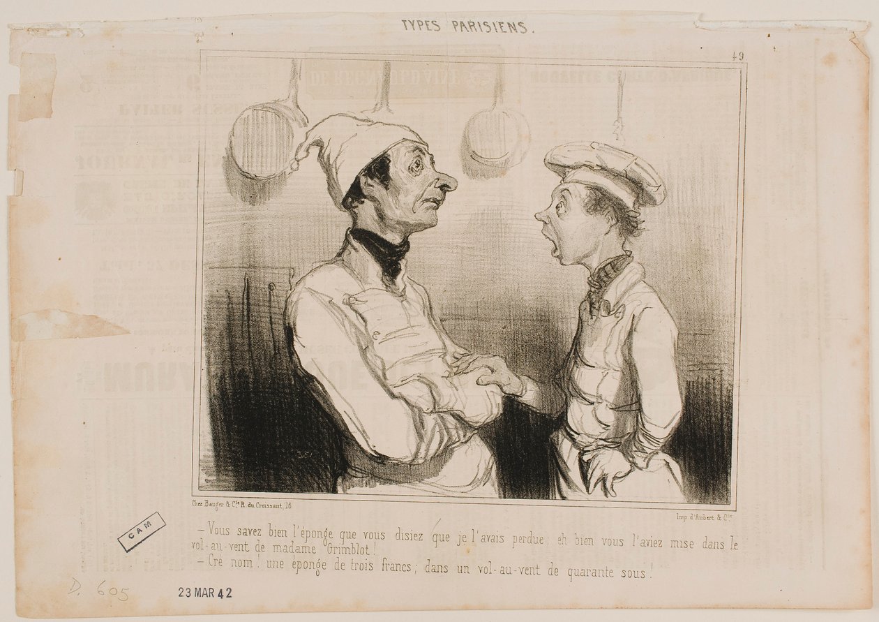 ...La esponja que me dijiste que había perdido... de Honoré Daumier