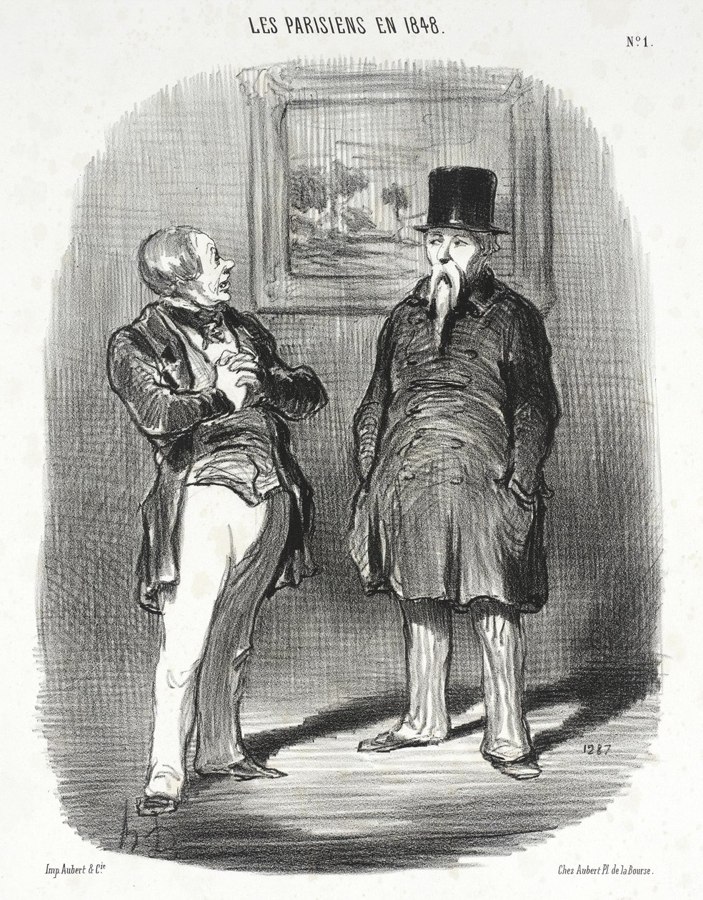 Vaya... No te había reconocido... de Honoré Daumier
