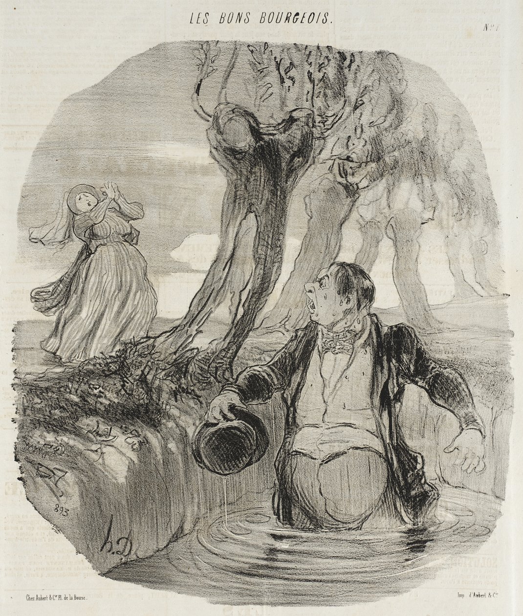 Vaya, Dorothée... aquí es donde me ha llevado... de Honoré Daumier