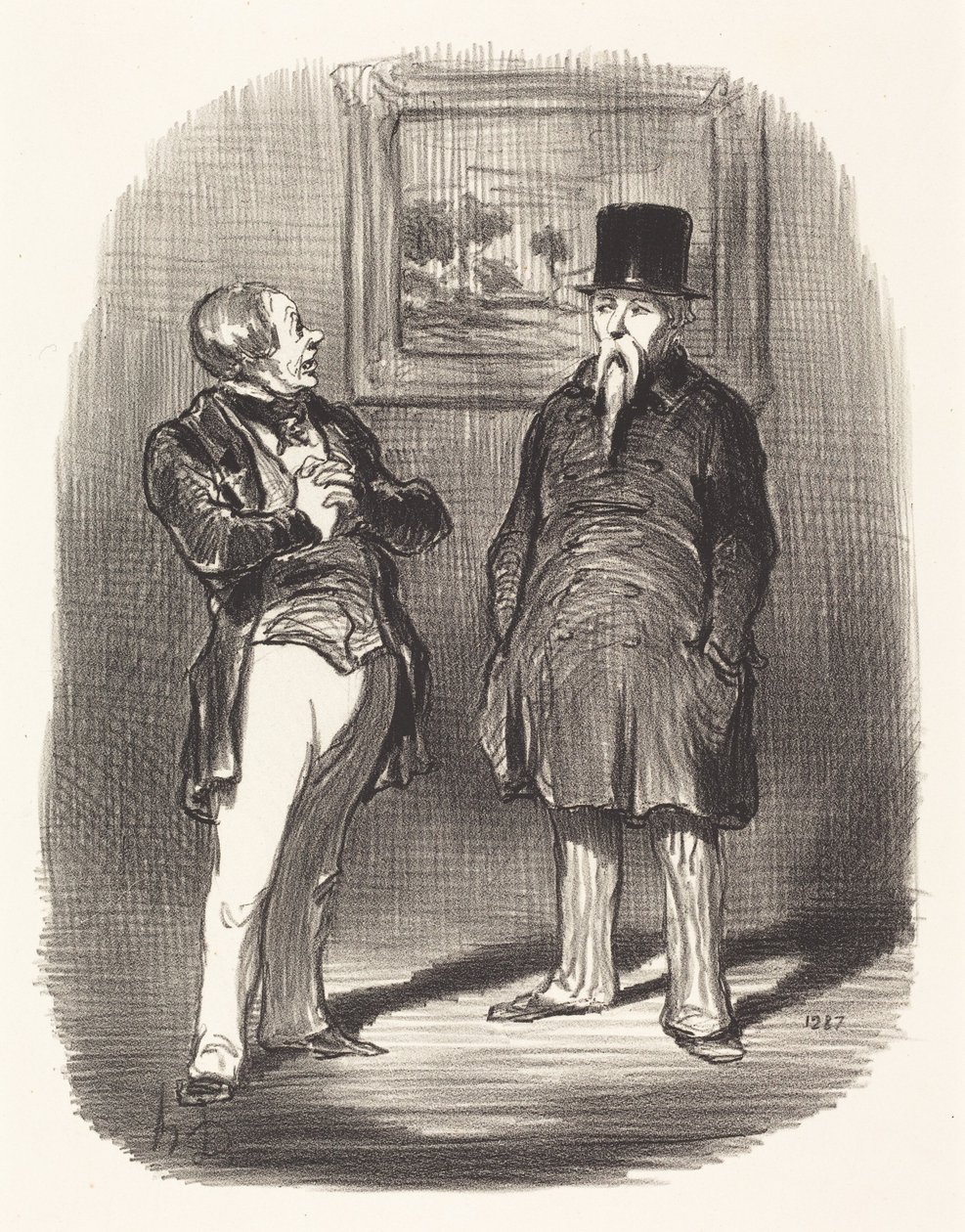 Vaya... no te había reconocido... de Honoré Daumier