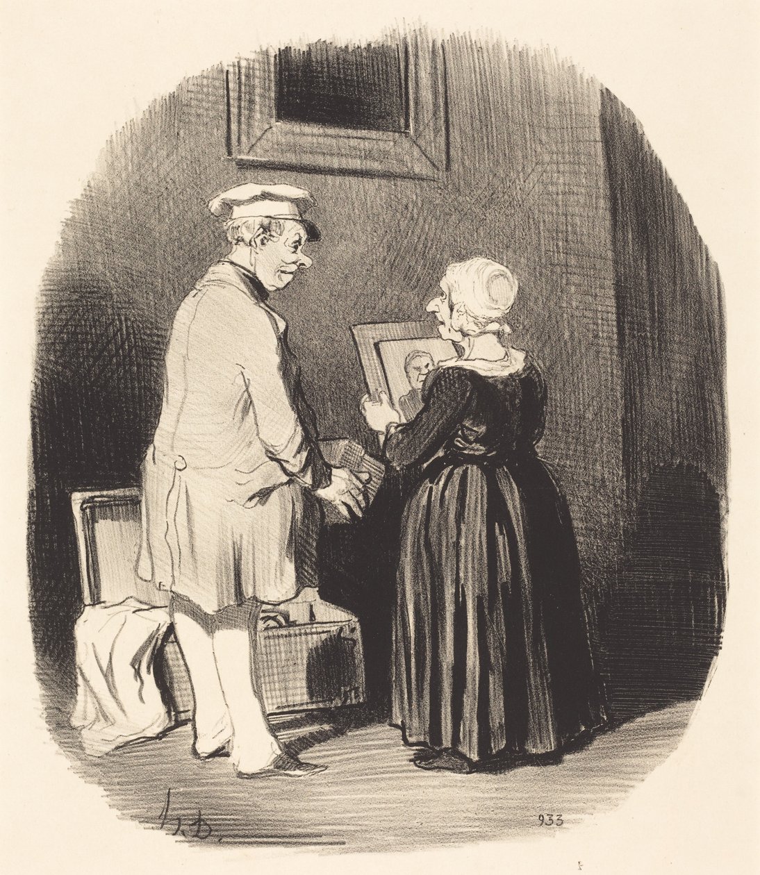 Toma, mujer mía, ahí está mi retrato... de Honoré Daumier