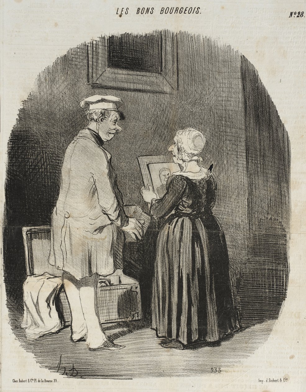 Mira, mujer, ahí está mi retrato en el daguerrotipo... de Honoré Daumier