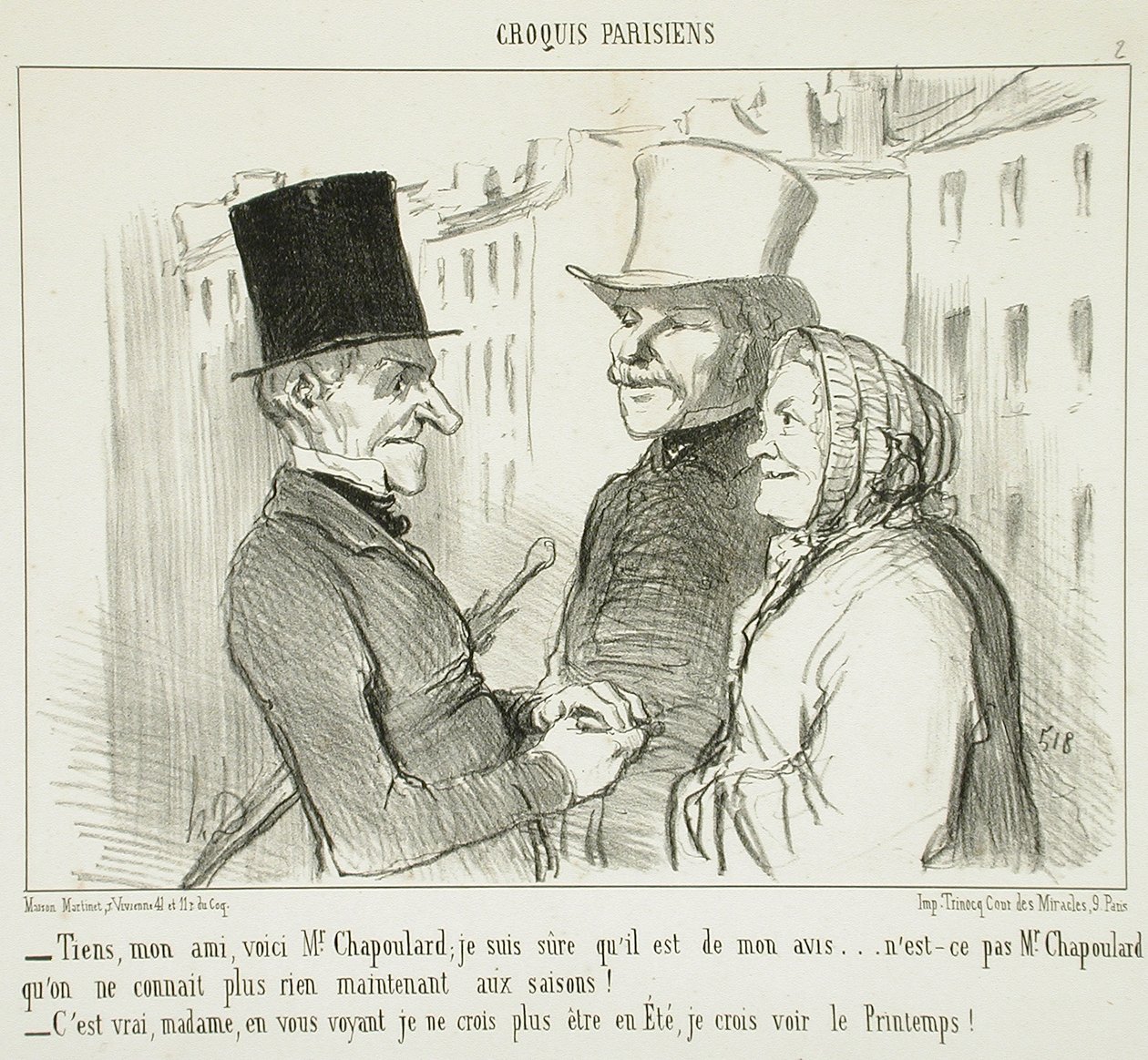 «Toma, amigo mío, aquí está el señor Chapoulard...» de Honoré Daumier