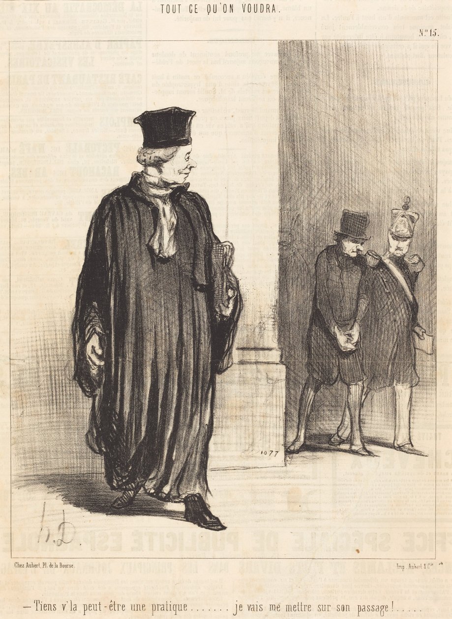 Mira, quizá un cliente de Honoré Daumier