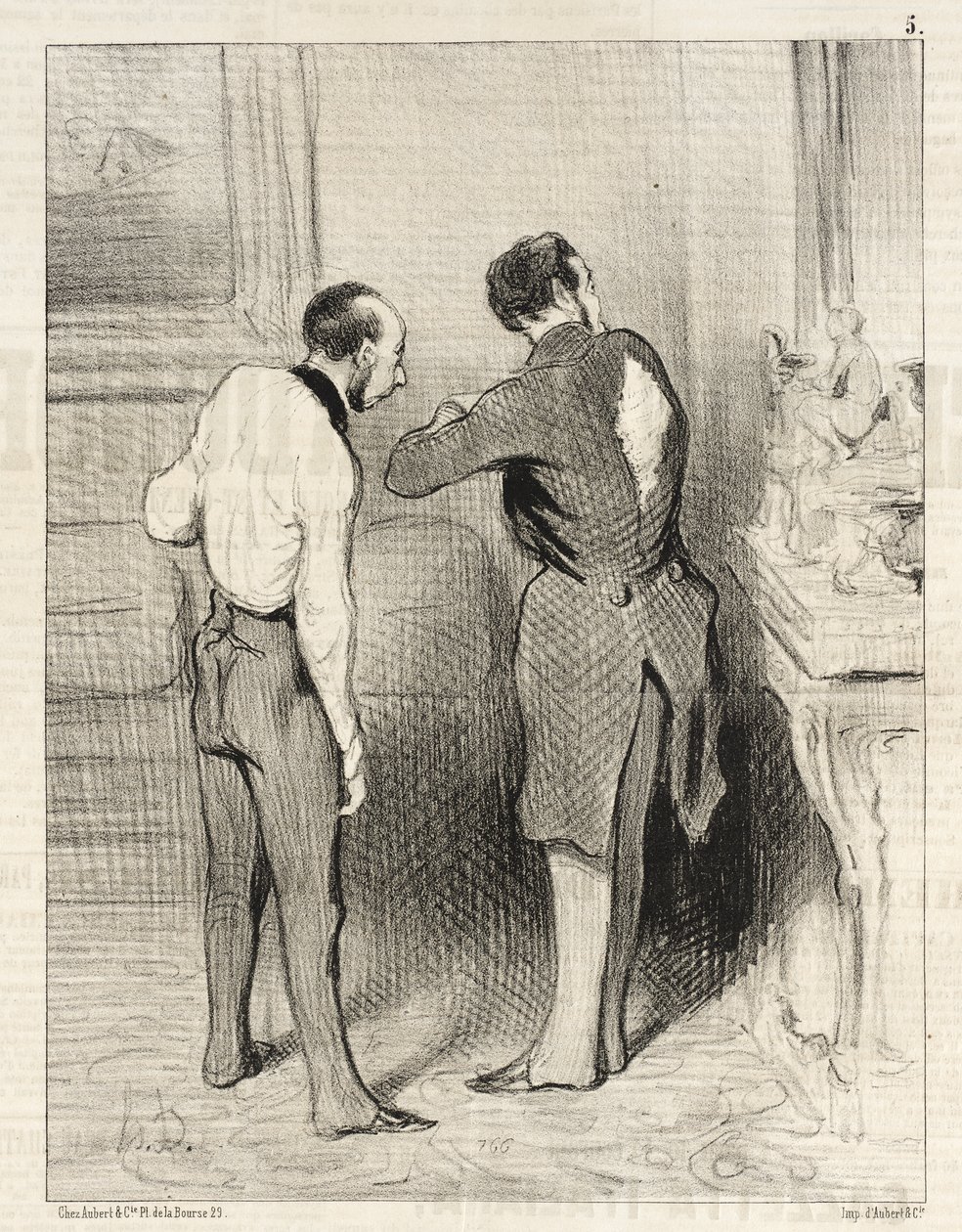 Tu ropa me queda bien, te la voy a pedir prestada... de Honoré Daumier