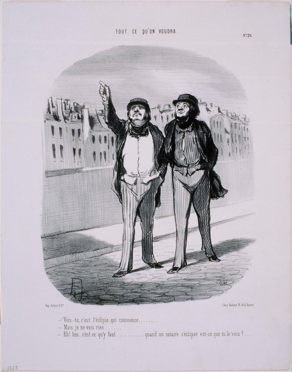 Lo que queramos: Verás, el eclipse está comenzando... de Honoré Daumier