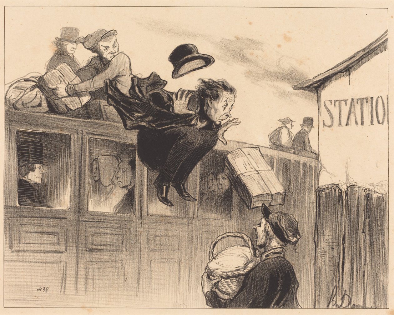 Treinta segundos de parada de Honoré Daumier