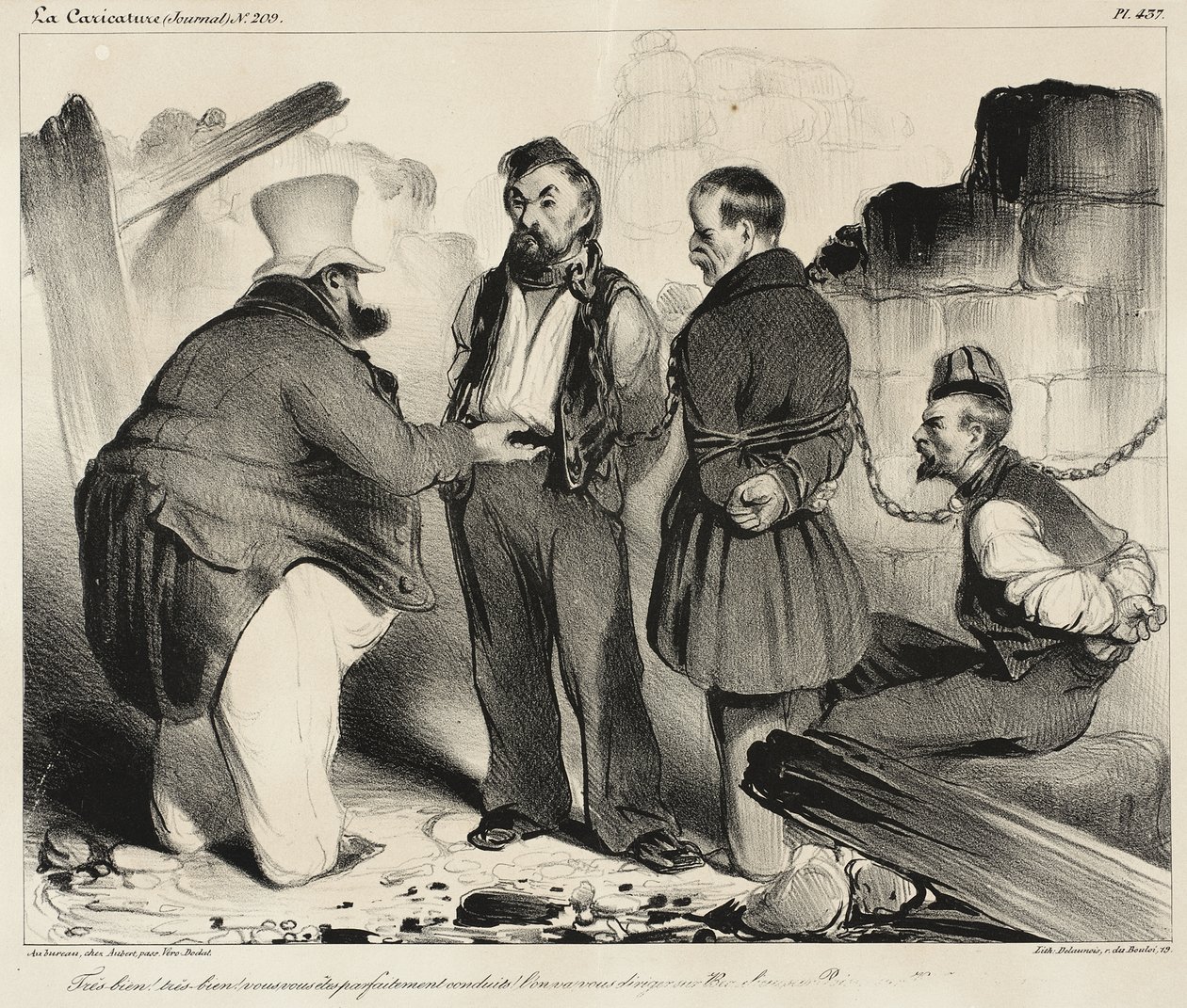 ¡Muy bien!... ¡Os habéis portado de maravilla! de Honoré Daumier