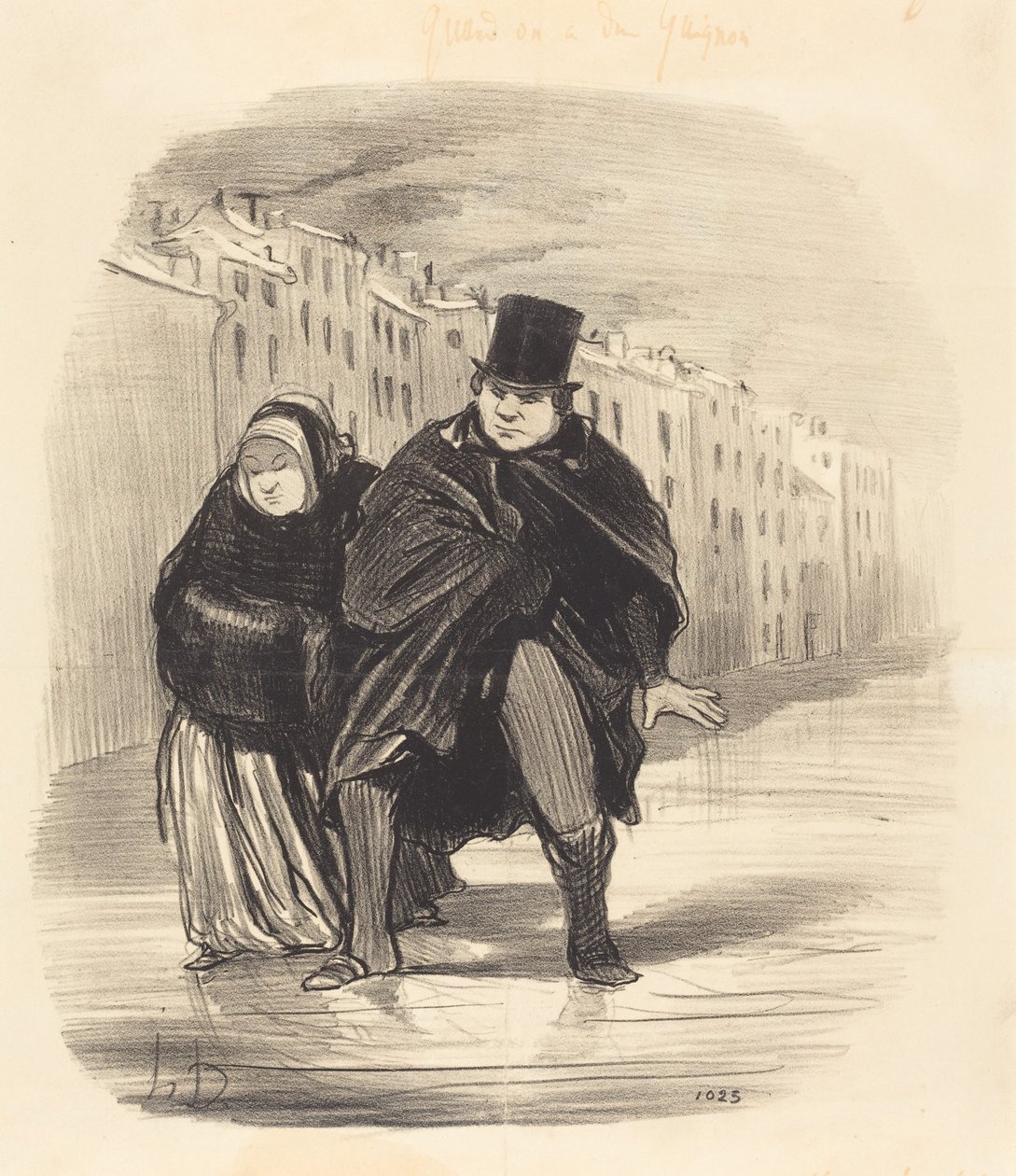 Volverás a regañarme... por ir a pedir deseos... de Honoré Daumier