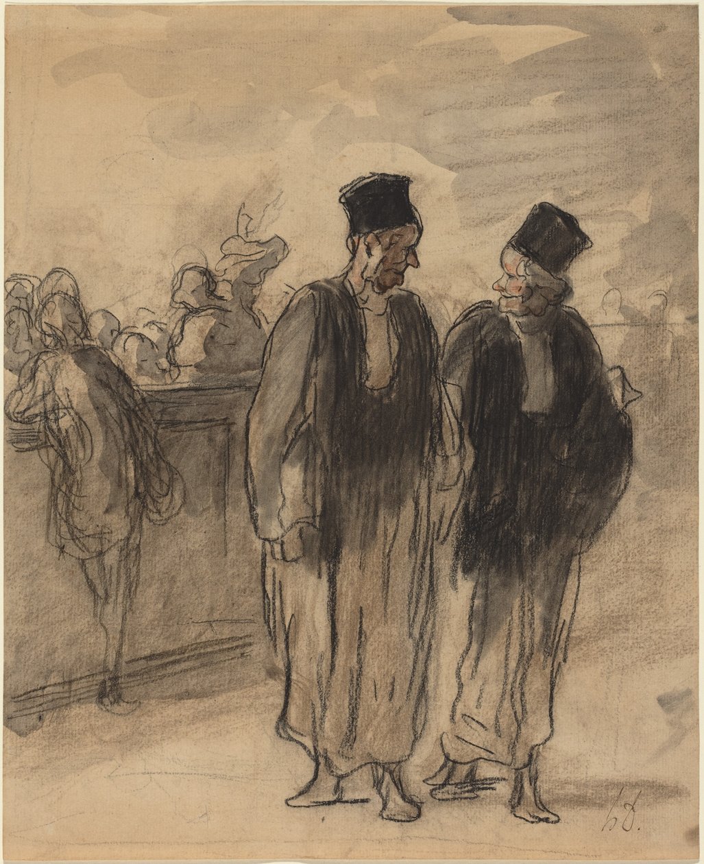 Dos abogados de Honoré Daumier