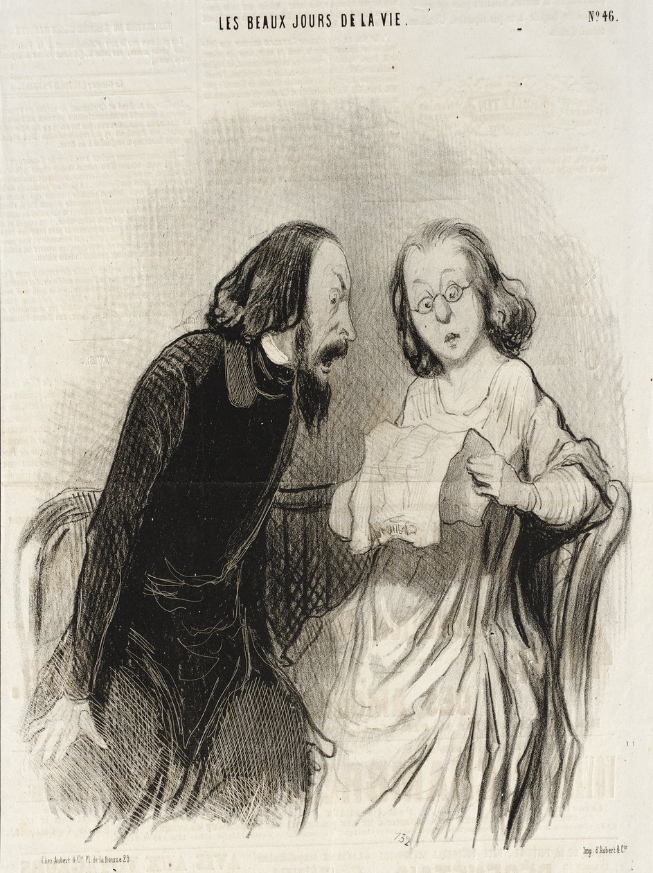 Un artículo elogioso. de Honoré Daumier