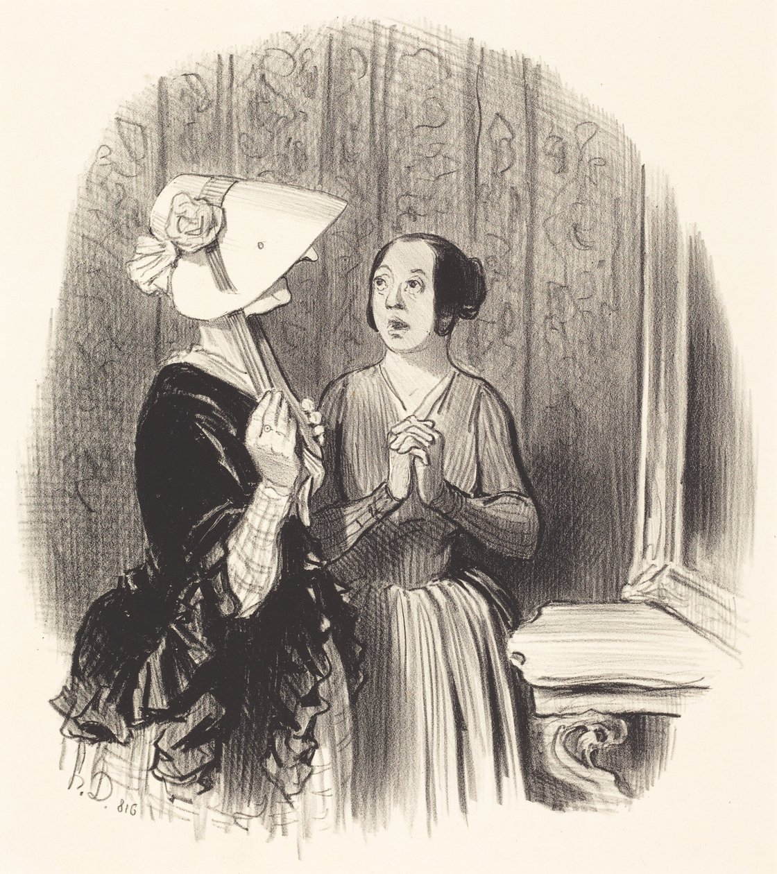 Un sombrero Pamela de Honoré Daumier