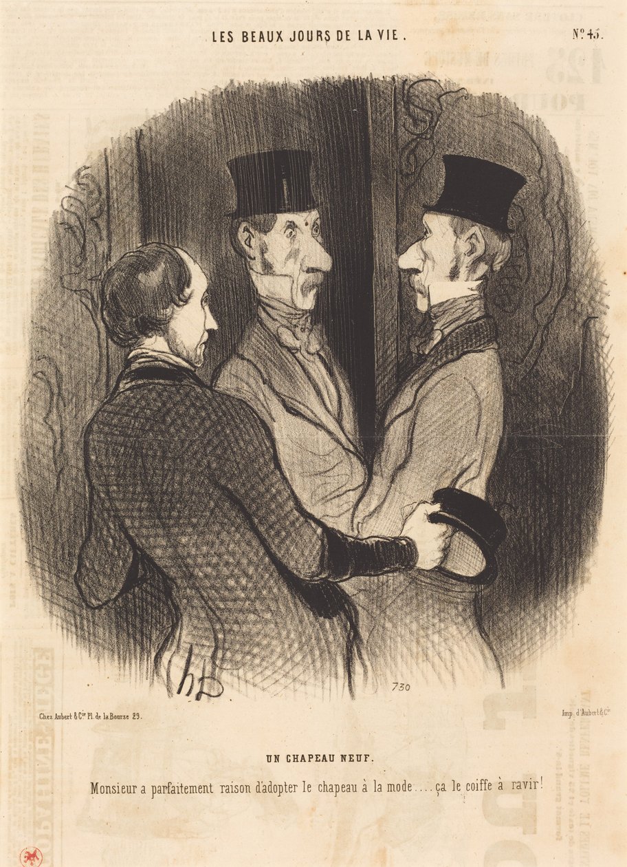 Un sombrero nuevo de Honoré Daumier