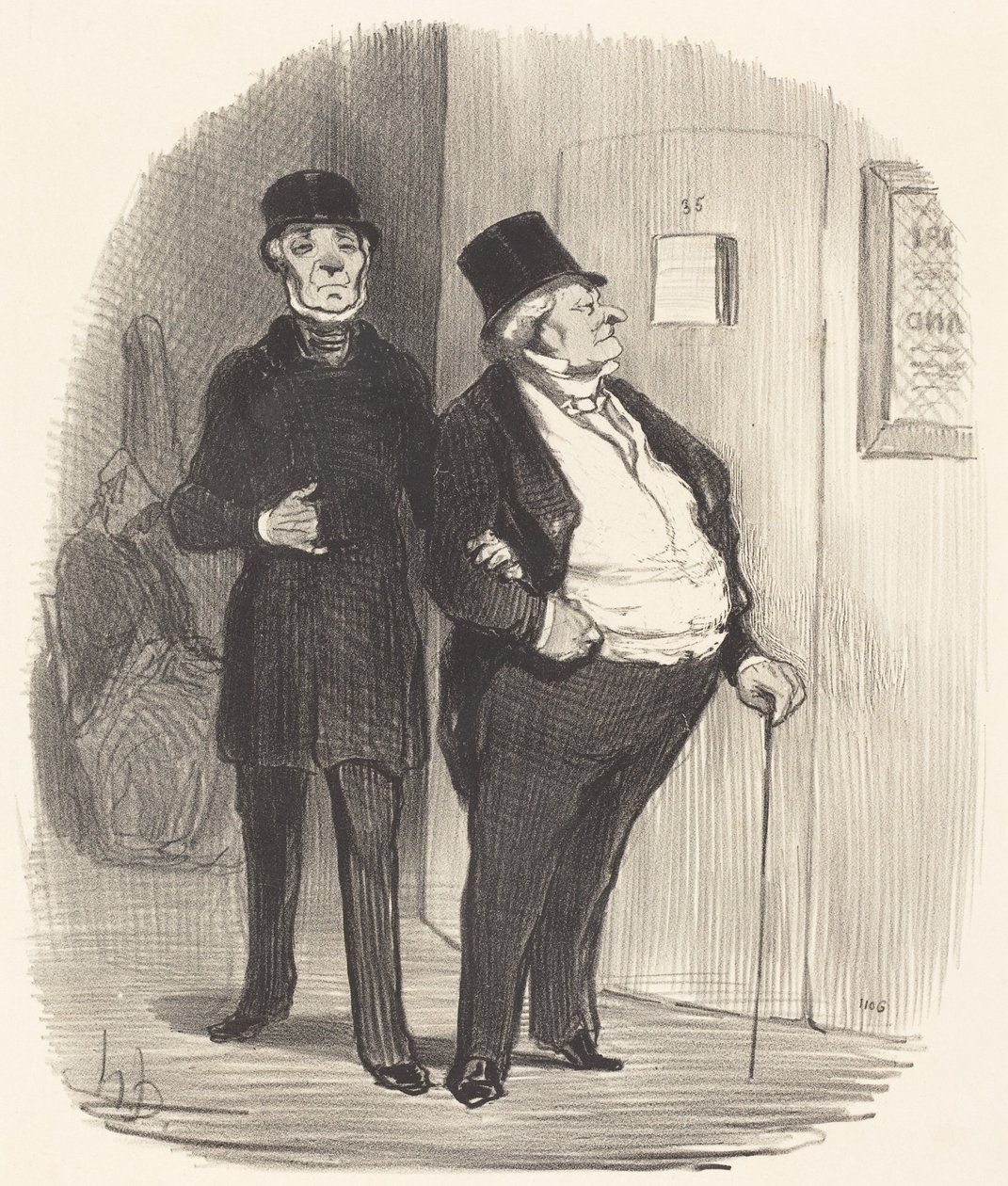 Una velada en honor de una función benéfica... de Honoré Daumier