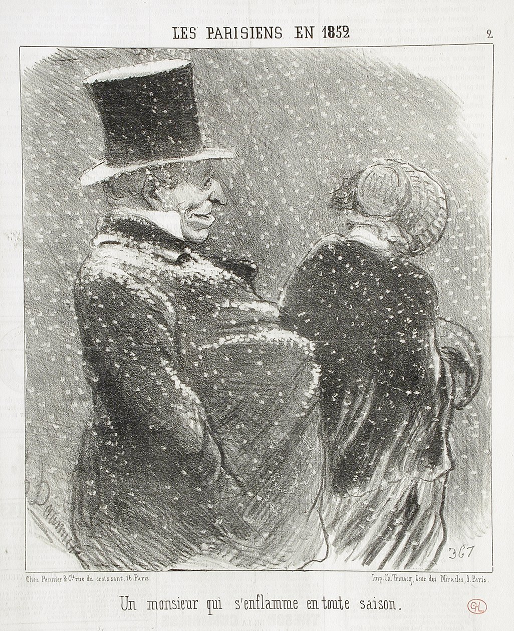 Un señor que se inflama... de Honoré Daumier