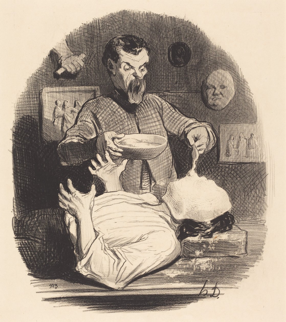 Un señor que quiere darse la satisfacción... de Honoré Daumier