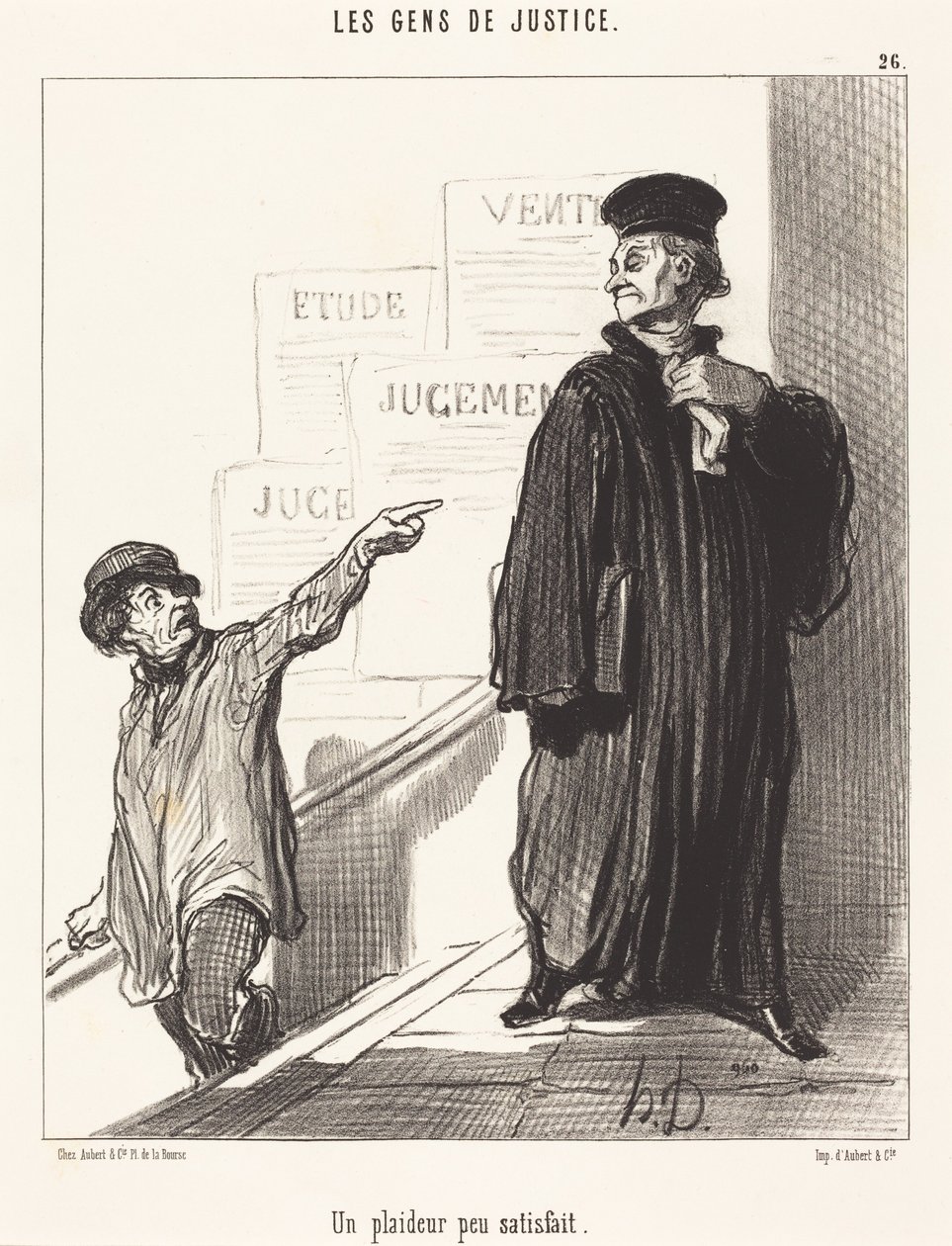 Un litigante poco satisfecho de Honoré Daumier