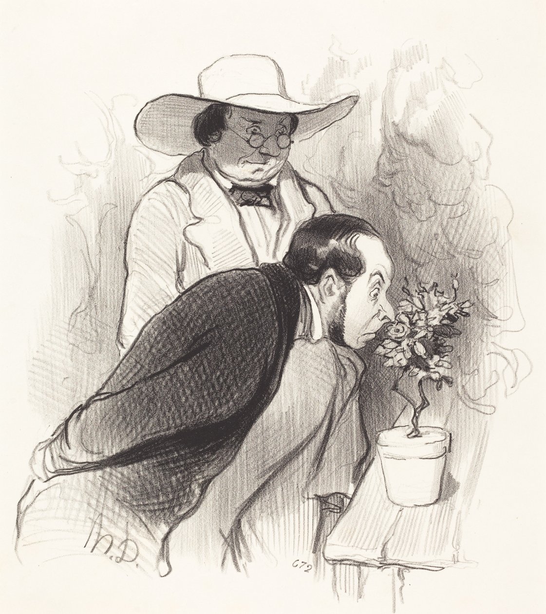 Un triunfo de botánico de Honoré Daumier