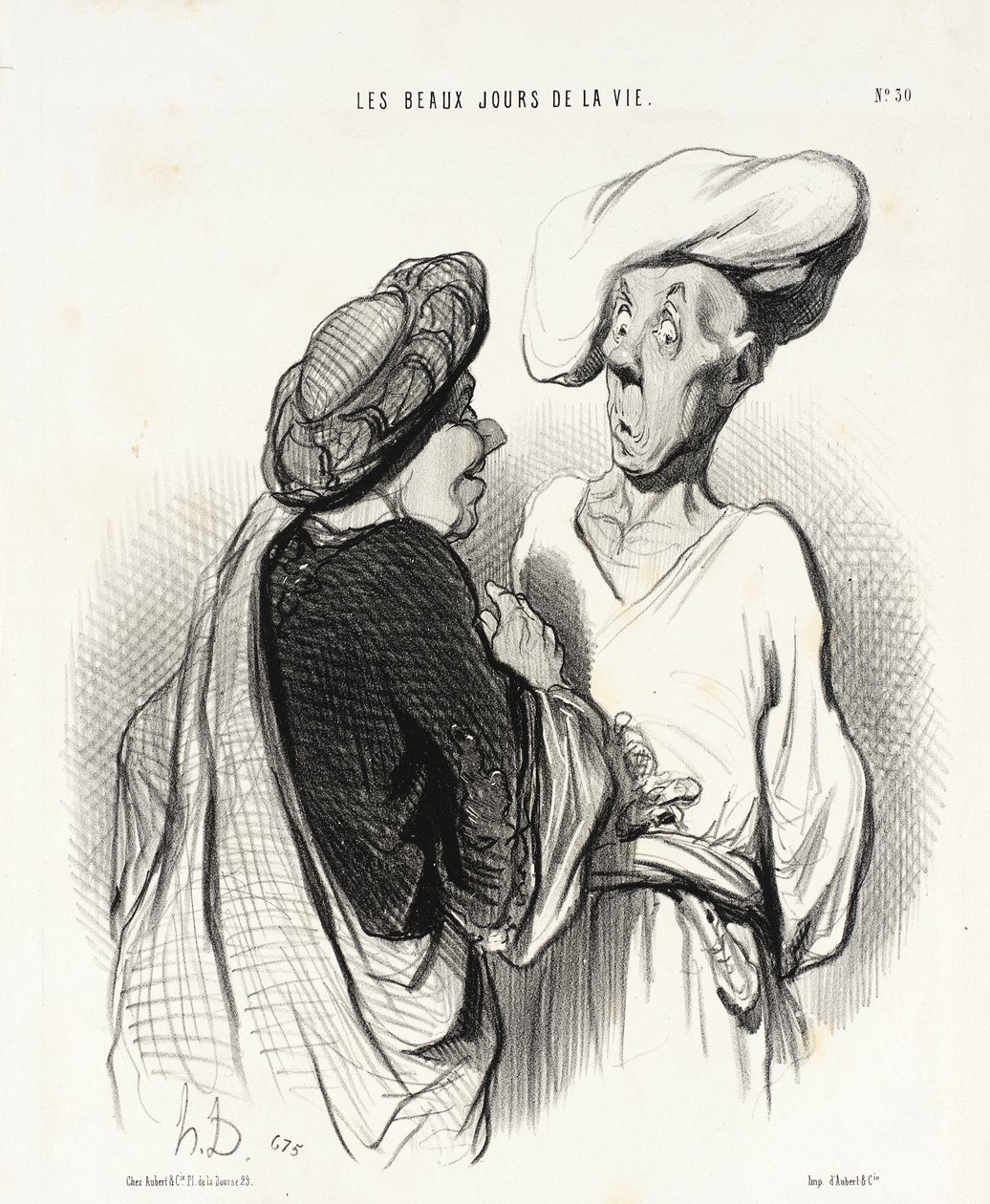 Una costumbre de la India de Honoré Daumier