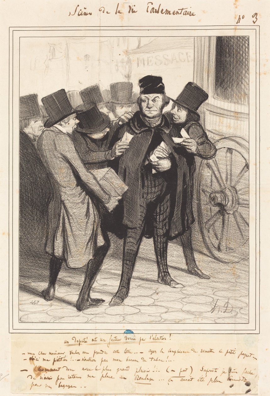 Un viaje de placer a París de Honoré Daumier