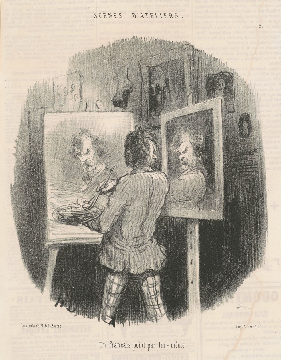 Un francés pintado por él mismo de Honoré Daumier