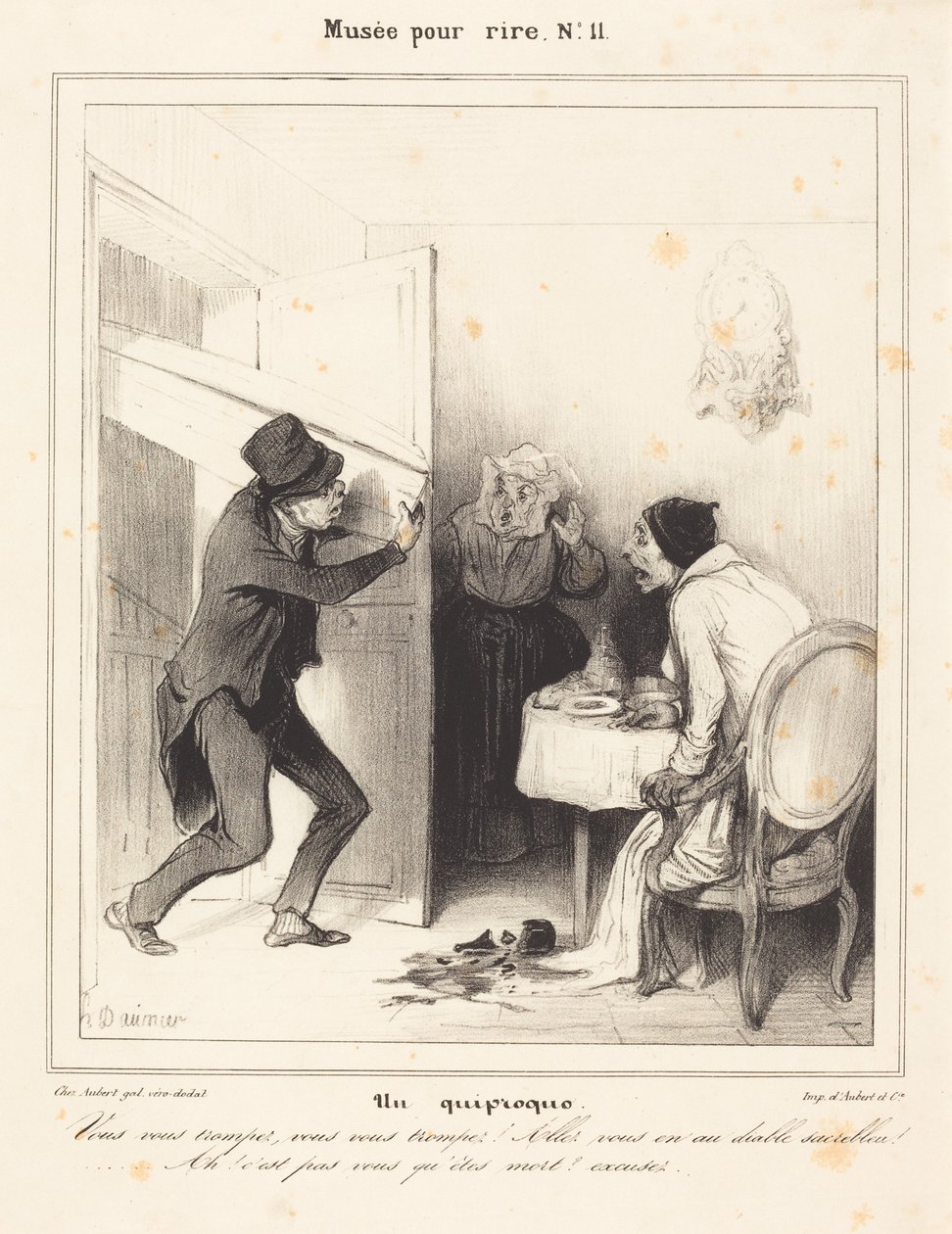 Un equívoco - Se equivoca... váyase... al diablo... de Honoré Daumier