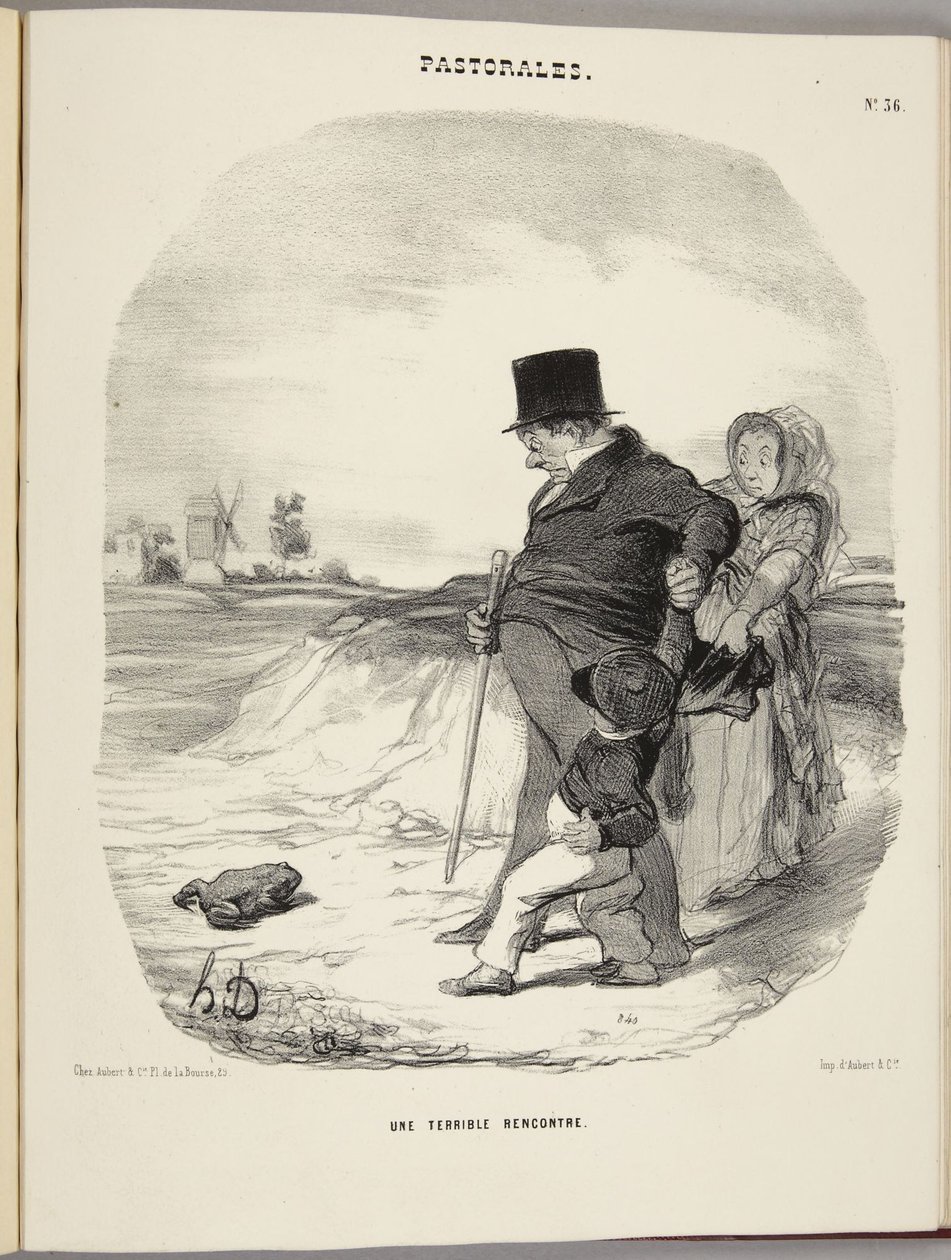 Un encuentro terrible de Honoré Daumier