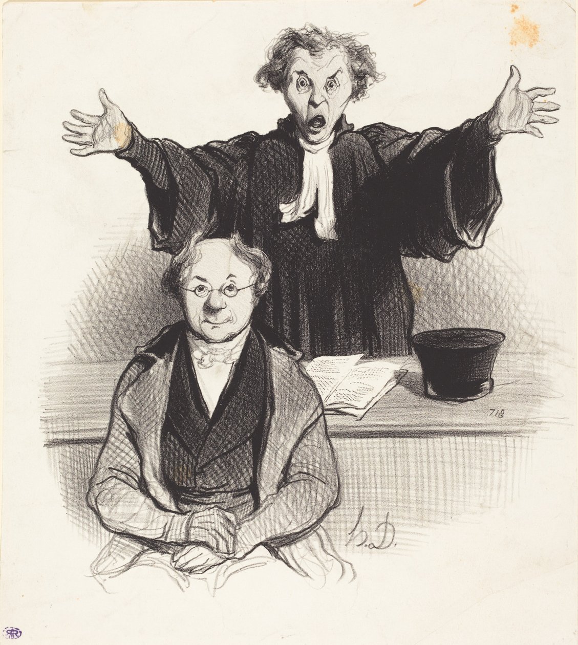 Una solicitud de separación de Honoré Daumier