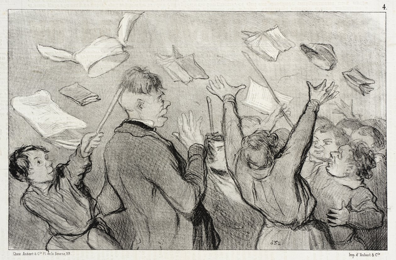 Un motín de Honoré Daumier