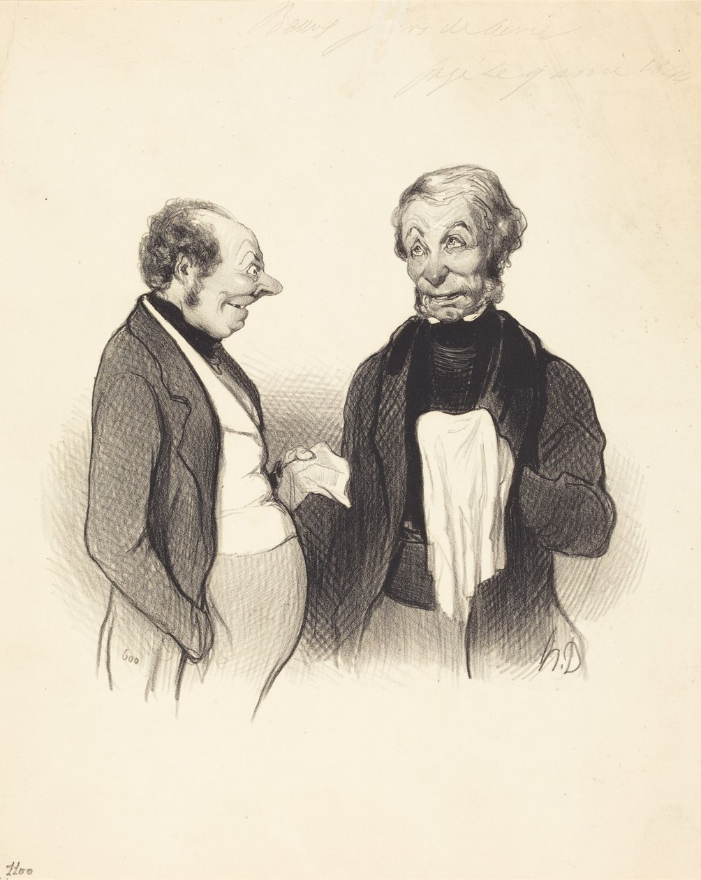 Una buena noticia de Honoré Daumier