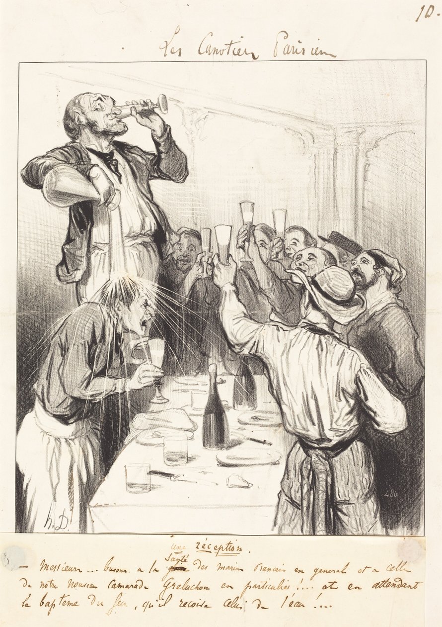 Una recepción de Honoré Daumier