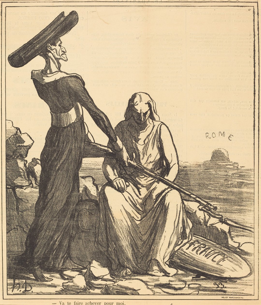 Ve a que te maten por mí de Honoré Daumier